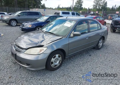 2005 Honda Civic Hybrid Hybrid W/Ulev (Cvt) from USA, damaged, VIN JHMES96645S022805
